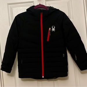 Spyder Black Impulse Synthetic Down Jacket - Boys'